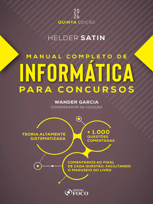 cover image of Manual Completo de Informática para concursos
